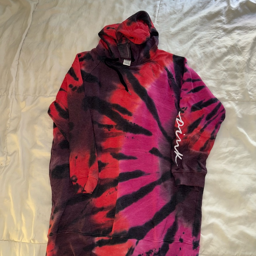 Victoria’s Secret PINK Tie Dye Hoodie Dress